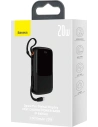 Buy Baseus Qpow powerbank 10000mAh built-in Lightning 20W Quick Charge cable SCP AFC FCP black - BSU3284BLK - {ean13} - Home Screen Store Europe