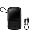 Buy Baseus Qpow powerbank 10000mAh built-in Lightning 20W Quick Charge cable SCP AFC FCP black - BSU3284BLK - {ean13} - Home Screen Store Europe