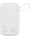 Buy Baseus Qpow powerbank 10000mAh built-in Lightning 20W Quick Charge cable SCP AFC FCP white - BSU3285WHT - {ean13} - Home Screen Store Europe
