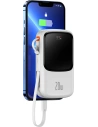 Kup Powerbank Baseus Qpow 10000mAh eingebautes Lightning-Kabel 20W Quick Charge SCP AFC FCP weiß - BSU3285WHT - {ean13} - Sklep Home Screen