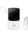 Buy Baseus Qpow powerbank 10000mAh built-in Lightning 20W Quick Charge cable SCP AFC FCP white - BSU3285WHT - {ean13} - Home Screen Store Europe