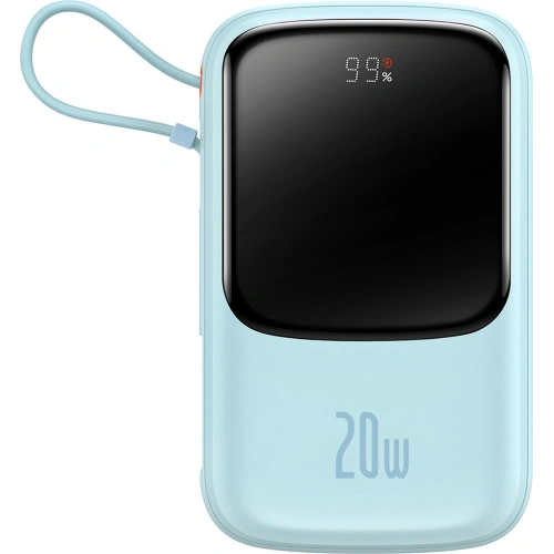 Kup Powerbank Baseus Qpow 10000mAh vestavěný kabel Lightning 20W Quick Charge SCP AFC FCP modrý - BSU3286BLU - {ean13} - Sklep Home Screen