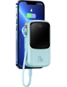 Kup Powerbank Baseus Qpow 10000mAh vestavěný kabel Lightning 20W Quick Charge SCP AFC FCP modrý - BSU3286BLU - {ean13} - Sklep Home Screen