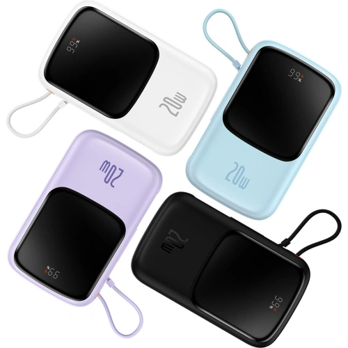 Kup Powerbank Baseus Qpow 10000mAh vestavěný kabel Lightning 20W Quick Charge SCP AFC FCP modrý - BSU3286BLU - {ean13} - Sklep Home Screen