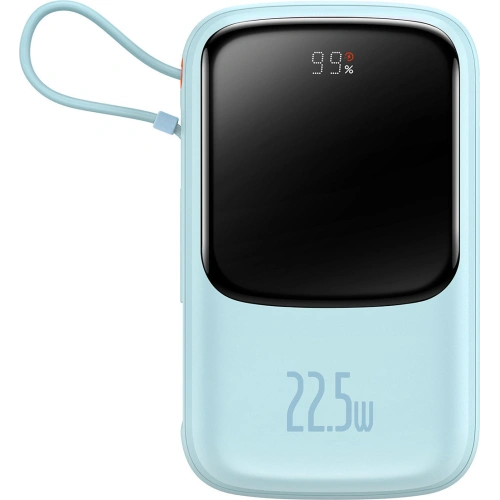 Kup Powerbank Baseus Qpow 10000mAh beépített USB-C kábel 22.5W Gyors Töltés SCP AFC FCP kék - BSU3287BLU - {ean13} - Sklep Home Screen