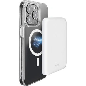 Powerbank PURO Slim PowerMag MagSafe indukcyjny 4000mAh (biały)
