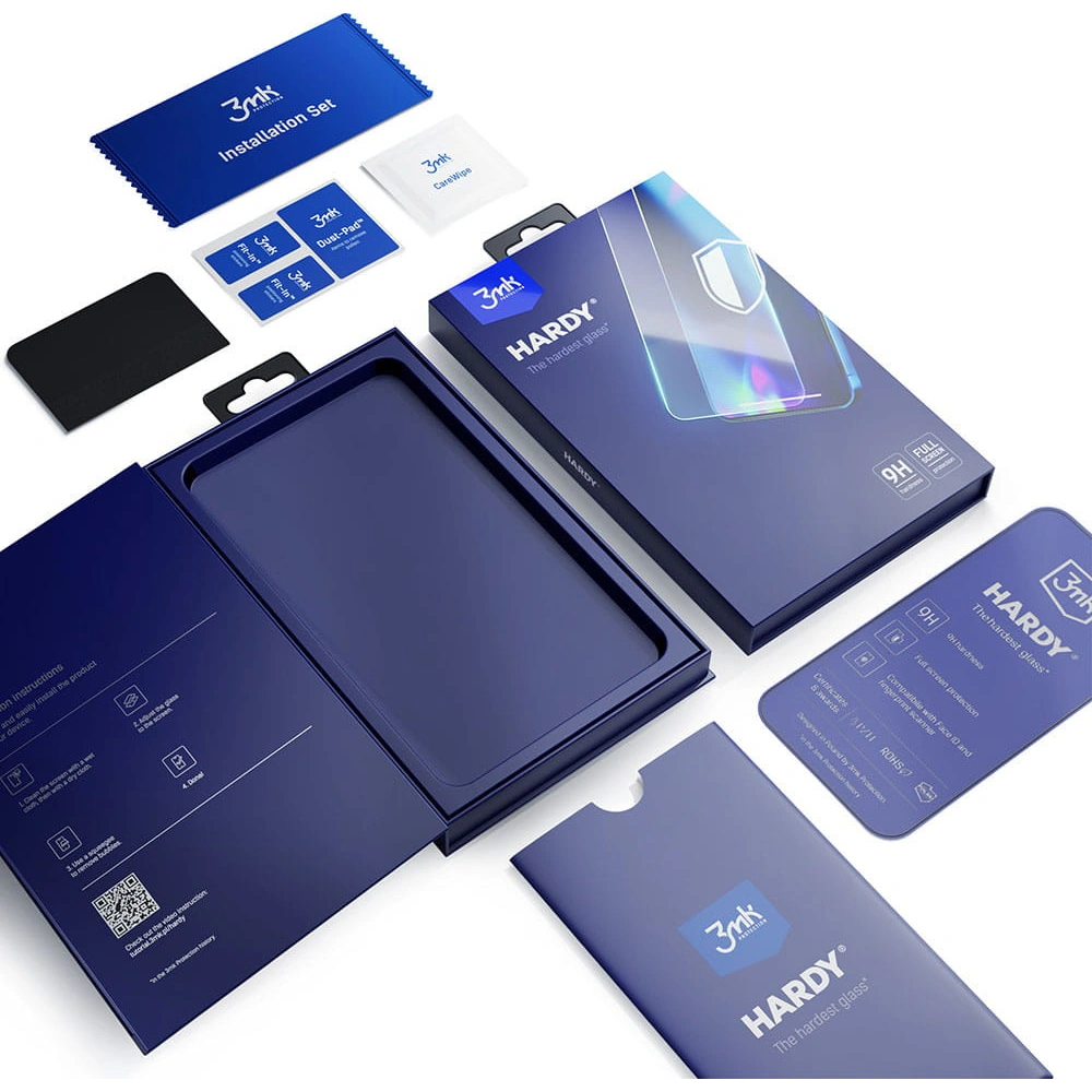 Szkło hartowane 3MK Hardy Samsung Galaxy S22 czarny/black