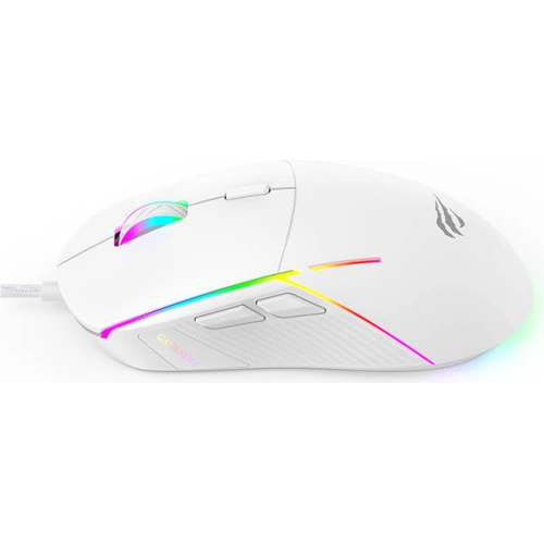 Kup Mysz gamingowa Havit MS961 RGB 1200-12000 DPI (biała) - HVT168WHT - {ean13} - Sklep Home Screen