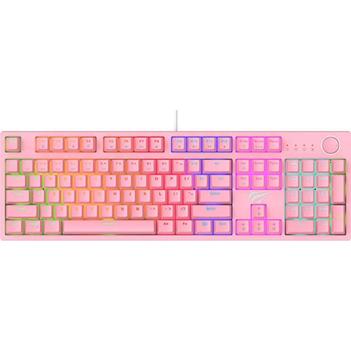 Kup Mechanikus játékos billentyűzet Havit KB871L RGB (rózsaszín) - HVT175PNK - {ean13} - Sklep Home Screen