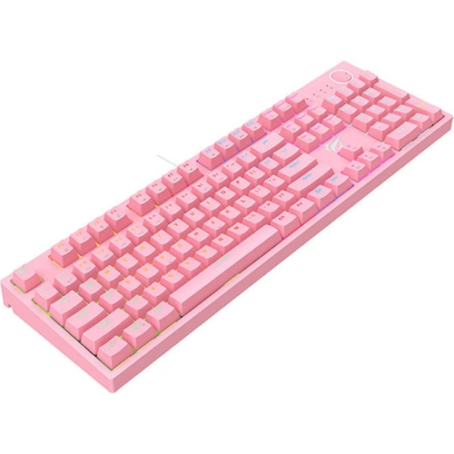 Kup Herní mechanická klávesnice Havit KB871L RGB (růžová) - HVT175PNK - {ean13} - Sklep Home Screen