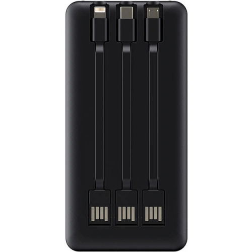 Kup Powerbank Havit PB74 10000mAh + kabel USB-C, Lightning, micro USB (černý) - HVT176BLK - {ean13} - Sklep Home Screen