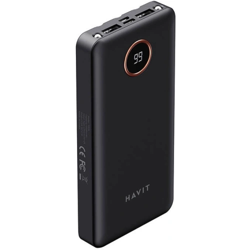 Kup Powerbank Havit PB74 10000mAh + kabel USB-C, Lightning, micro USB (černý) - HVT176BLK - {ean13} - Sklep Home Screen