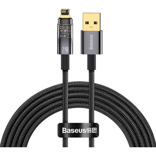 Kup Kábel Baseus Explorer USB - Lightning 2.4A 2m (fekete) - BSU3288BLK - {ean13} - Sklep Home Screen