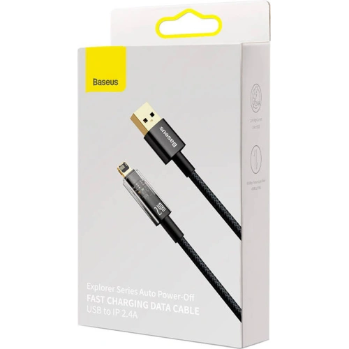 Kup Kábel Baseus Explorer USB - Lightning 2.4A 2m (fekete) - BSU3288BLK - {ean13} - Sklep Home Screen