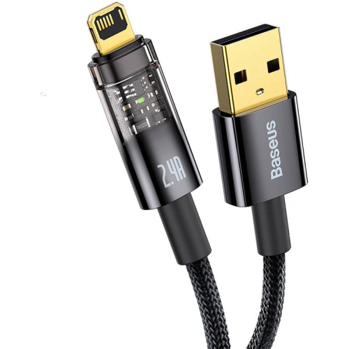 Kup Kábel Baseus Explorer USB - Lightning 2.4A 2m (fekete) - BSU3288BLK - {ean13} - Sklep Home Screen