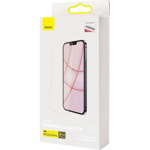 Kup Szkło hartowane 0.3mm Baseus Crystal Apple iPhone 16e / 14 / 13 / 13 Pro [2 PACK] - BSU3291 - {ean13} - Sklep Home Screen