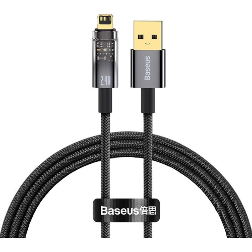 Kup Kábel Baseus Explorer USB - Lightning 2.4A 1m (fekete) - BSU3292BLK - {ean13} - Sklep Home Screen