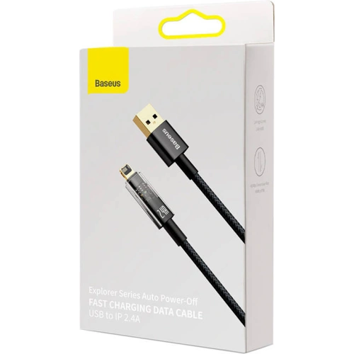 Kup Kábel Baseus Explorer USB - Lightning 2.4A 1m (fekete) - BSU3292BLK - {ean13} - Sklep Home Screen
