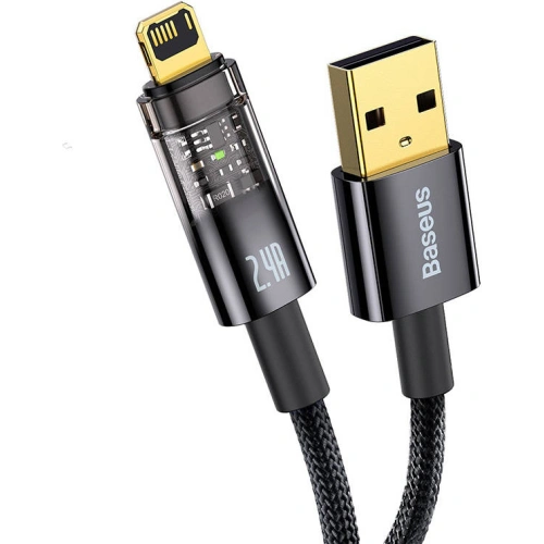 Kup Kábel Baseus Explorer USB - Lightning 2.4A 1m (fekete) - BSU3292BLK - {ean13} - Sklep Home Screen