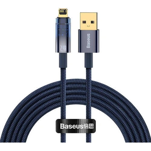 Kup Cablul Baseus Explorer USB - Lightning 2.4A 2m (albastru) - BSU3293BLU - {ean13} - Sklep Home Screen