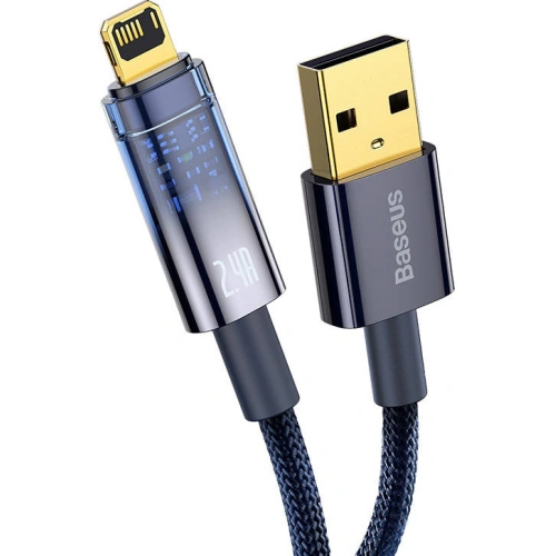Kup Cablul Baseus Explorer USB - Lightning 2.4A 2m (albastru) - BSU3293BLU - {ean13} - Sklep Home Screen