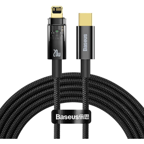 Kup Kábel Baseus Explorer USB-C - Lightning 20W 2m (fekete) - BSU3295BLK - {ean13} - Sklep Home Screen