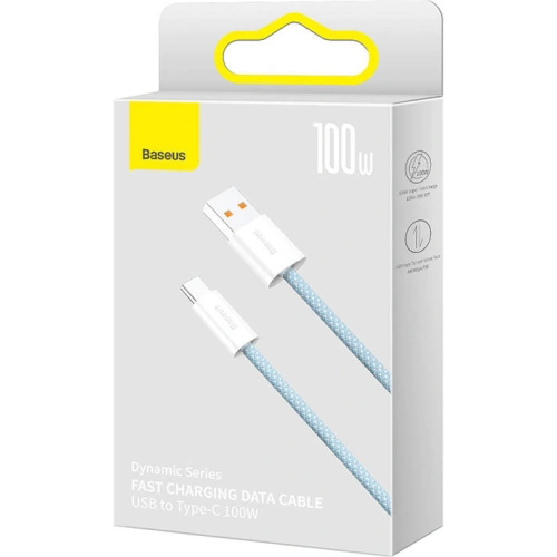 Kup Cablul Baseus Dynamic Series USB - USB-C 100W 1m (albastru) - BSU3298BLU - {ean13} - Sklep Home Screen