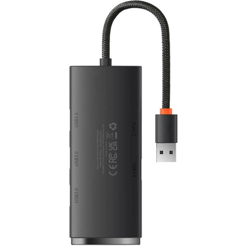 Kup Hub 4w1 Baseus Lite Series USB la 4x USB 3.0 25cm (negru) - BSU3301BLK - {ean13} - Sklep Home Screen