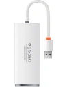 Hub 4w1 Baseus Lite Series USB na 4x USB 3.0 25cm (bílý)