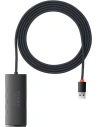 Hub 4-in-1 Baseus Lite Series USB zu 4x USB 3.0 2m (schwarz)