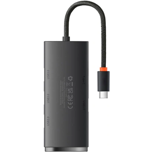 Kup Hub 4w1 Baseus Lite sorozat USB-C 4x USB 3.0 + USB-C, 25cm (fekete) - BSU3307BLK - {ean13} - Sklep Home Screen
