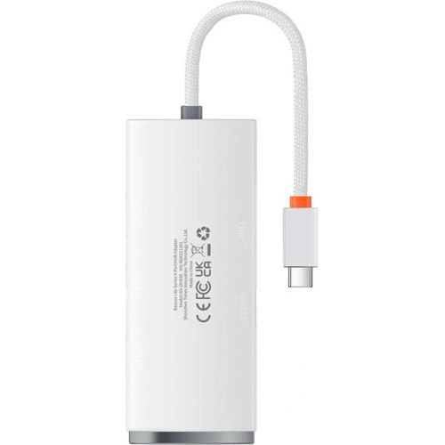 Kup Hub 4w1 Baseus Lite Series USB-C 4x USB 3.0 + USB-C-hez, 25cm (fehér) - BSU3308WHT - {ean13} - Sklep Home Screen