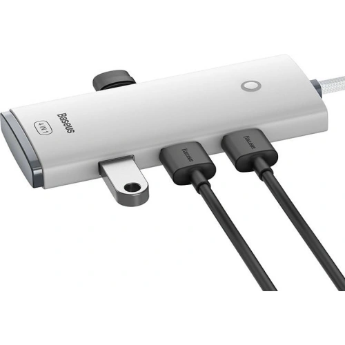 Kup Hub 4-in-1 Baseus Lite Series USB-C zu 4x USB 3.0 + USB-C, 25cm (weiß) - BSU3308WHT - {ean13} - Sklep Home Screen