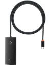 Hub 4-in-1 Baseus Lite Series USB-C zu 4x USB 3.0 + USB-C, 1m (schwarz)