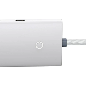 Hub 4w1 Baseus Lite Series USB-C do 4x USB 3.0 + USB-C, 1m (biały)