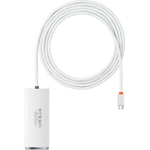 Kup Hub 4-in-1 Baseus Lite Series USB-C auf 4x USB 3.0 + USB-C, 2m (weiß) - BSU3312WHT - {ean13} - Sklep Home Screen