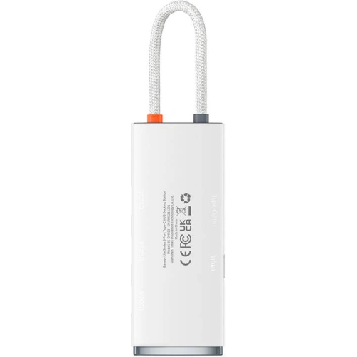 Kup Hub 5w1 Baseus Lite Series USB-C do 3x USB 3.0 + USB-C + HDMI (biały) - BSU3313WHT - {ean13} - Sklep Home Screen