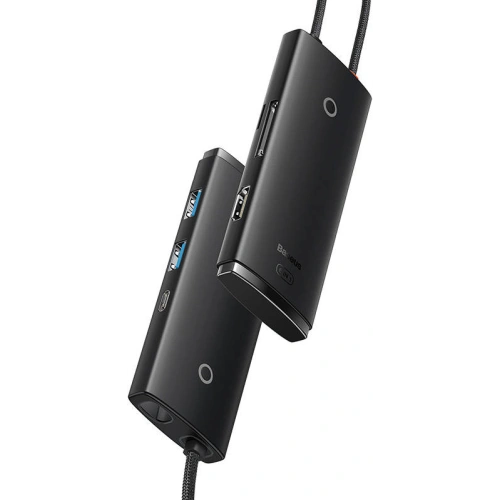 Kup Hub 6w1 Baseus Lite Series USB-C na 2x USB 3.0 + USB-C + HDMI + SD/TF (černý) - BSU3314BLK - {ean13} - Sklep Home Screen