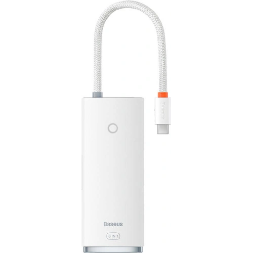 Kup Hub 6v1 Baseus Lite Series USB-C na 2x USB 3.0 + USB-C PD + HDMI + SD/TF (bílý) - BSU3316WHT - {ean13} - Sklep Home Screen