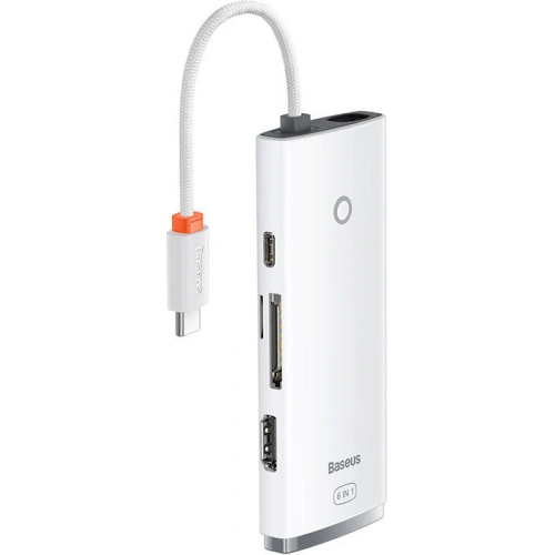 Kup Hub 6w1 Baseus Lite Series USB-C do 2x USB 3.0 + USB-C PD + HDMI + SD/TF (biały) - BSU3316WHT - {ean13} - Sklep Home Screen