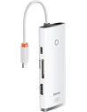 Kup Hub 6w1 Baseus Lite Series USB-C do 2x USB 3.0 + USB-C PD + HDMI + SD/TF (biały) - BSU3316WHT - {ean13} - Sklep Home Screen