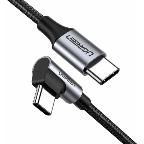 Kup USB-C auf USB-C Kabel, gewinkelt UGREEN US255,3A, 60W, 2m (schwarz) - UGR1127BLK - {ean13} - Sklep Home Screen