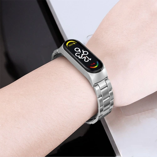 Kup Pasek Tech-Protect Stainless Xiaomi Mi Band 7 Black - THP1133BLK - {ean13} - Sklep Home Screen