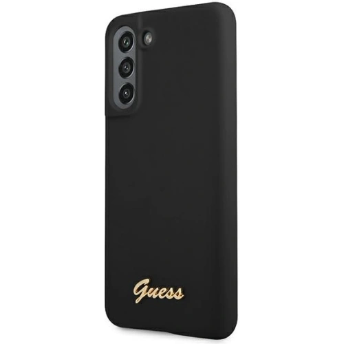 Kup Etui Guess GUHCS21FLSLMGBK Samsung Galaxy S21 FE negru/black hardcase Silicone Script Metal Logo - GUE1817BLK - {ean13} - Sklep Home Screen