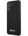 Kup Etui Guess GUHCS21FLSLMGBK Samsung Galaxy S21 FE negru/black hardcase Silicone Script Metal Logo - GUE1817BLK - {ean13} - Sklep Home Screen