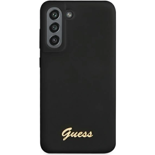 Kup Etui Guess GUHCS21FLSLMGBK Samsung Galaxy S21 FE negru/black hardcase Silicone Script Metal Logo - GUE1817BLK - {ean13} - Sklep Home Screen