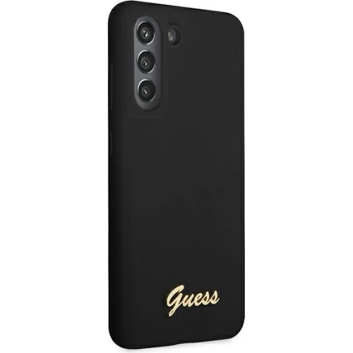 Kup Etui Guess GUHCS21FLSLMGBK Samsung Galaxy S21 FE negru/black hardcase Silicone Script Metal Logo - GUE1817BLK - {ean13} - Sklep Home Screen