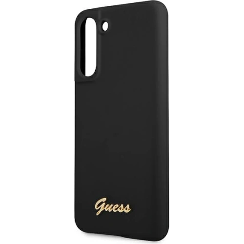 Kup Etui Guess GUHCS21FLSLMGBK Samsung Galaxy S21 FE negru/black hardcase Silicone Script Metal Logo - GUE1817BLK - {ean13} - Sklep Home Screen