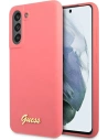 Kup Etui Guess GUHCS21FLSLMGFU Samsung Galaxy S21 FE fucsia/fuchsia hardcase Silicon Script Metal Logo - GUE1818FHS - {ean13} - Sklep Home Screen