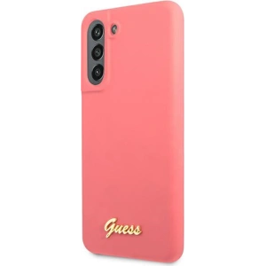 Kup Etui Guess GUHCS21FLSLMGFU Samsung Galaxy S21 FE fuksja/fuchsia hardcase Silicone Script Metal Logo - GUE1818FHS - {ean13} - Sklep Home Screen